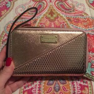 Rose gold Anne Klein Wristlet